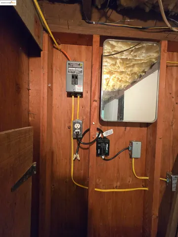 a view of a wooden door