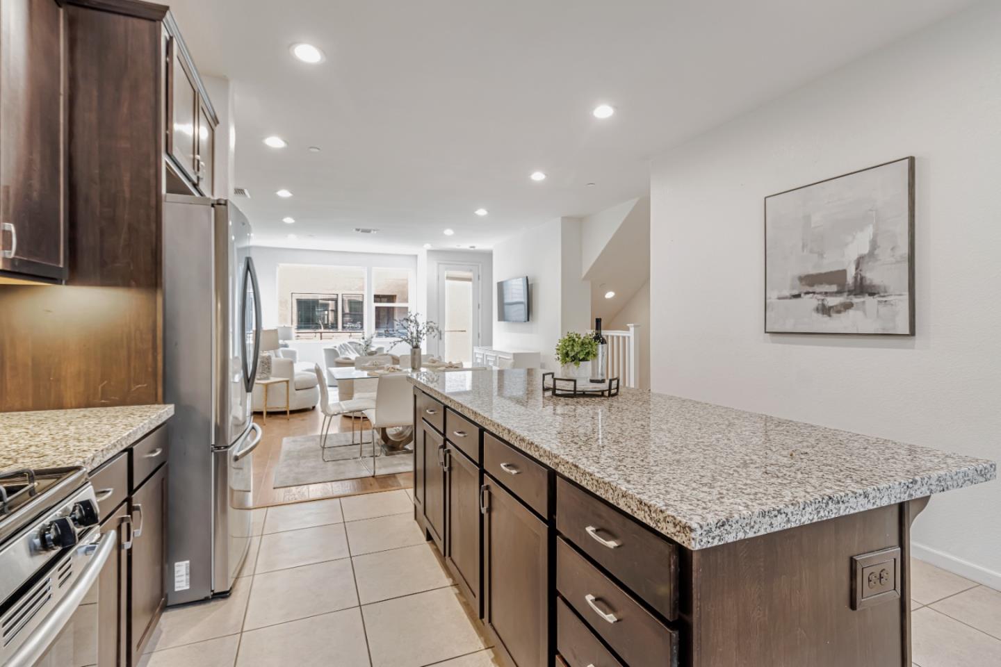 500 Lapin Place Hayward, CA 94541 - Photo 14 of 36 a kitchen with counter top space and cabinets