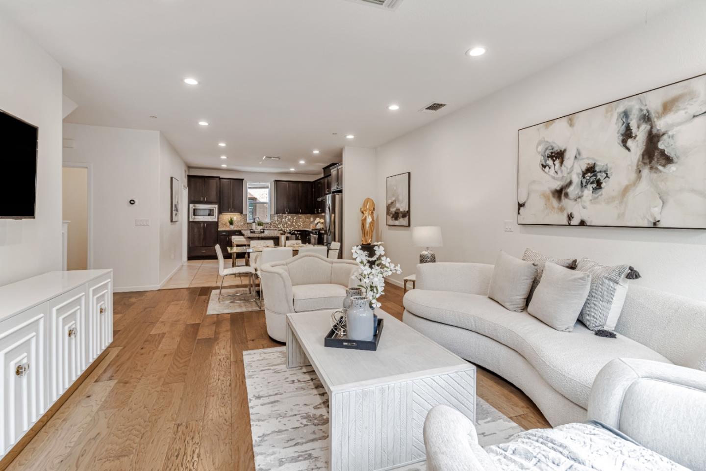 500 Lapin Place Hayward, CA 94541 - Photo 16 of 36 a living room with furniture and view of kitchen