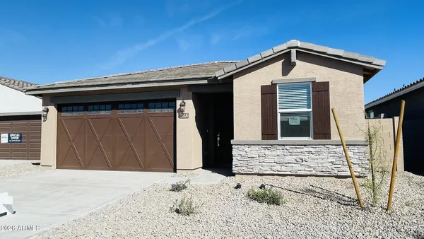 a front view of a house