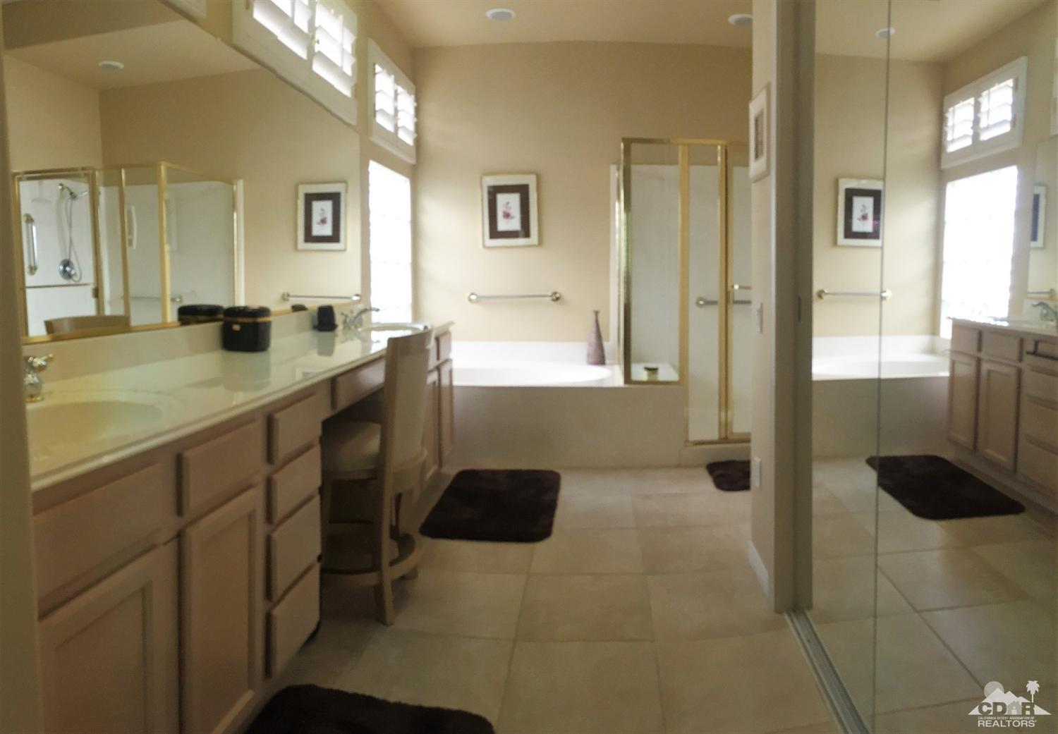 37235 Skycrest Road Palm Desert, CA 92211 - Photo 20 of 34 a bathroom with a sink a toilet and a shower