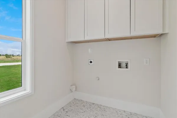 a view of small space with window