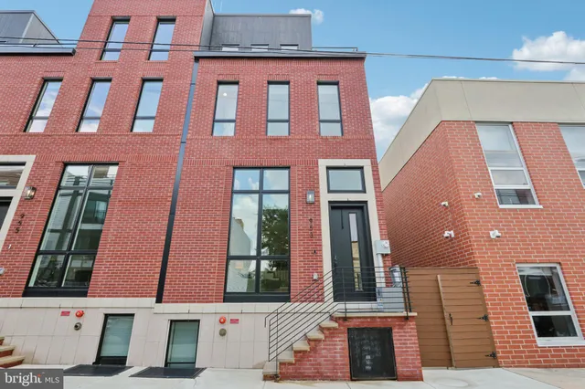 a front view of a building