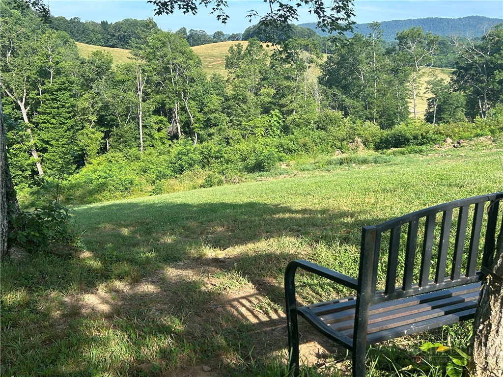 509 Grant Houck Road Todd, NC 28684 - Photo 11 of 43 a view of a wooden deck with a yard