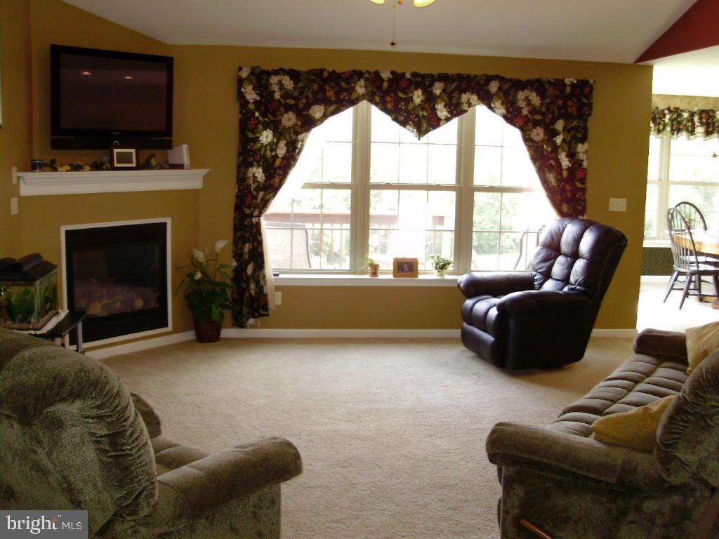 450 Gockley Road Stevens, PA 17578 - Photo 6 of 35 a living room with furniture a flat screen tv and a fireplace