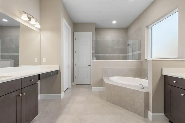 a view of a lake with a city from a balcony