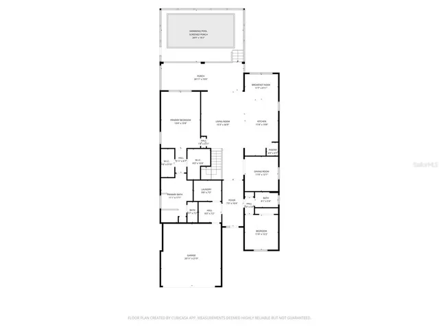 en view of an empty room with a window