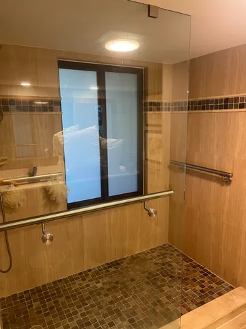 a view of a bathroom