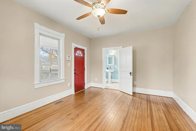 a view of porch with green floor