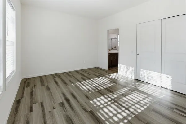 a view of wooden floor