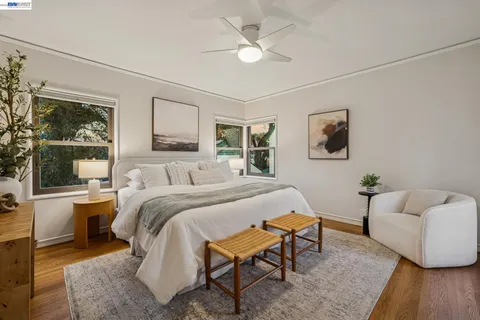 a room with furniture and a chandelier