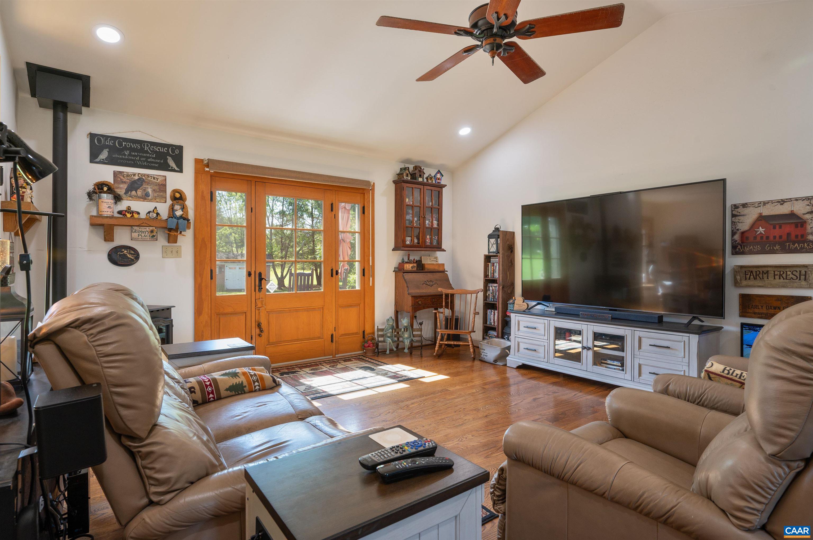 717 Barnhart Road Fort Defiance, VA 24437 - Photo 6 of 41 a living room with furniture and a flat screen tv