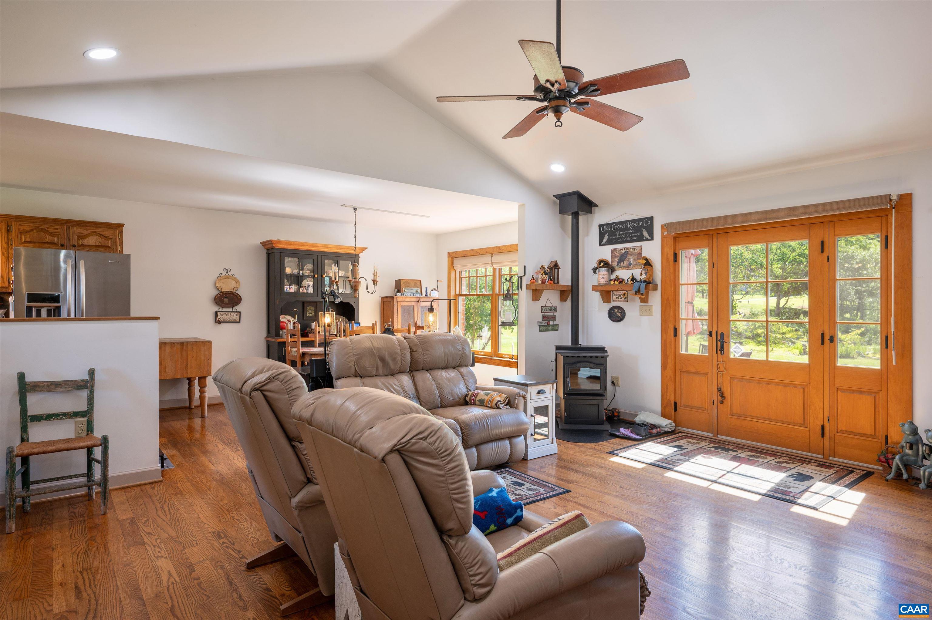 717 Barnhart Road Fort Defiance, VA 24437 - Photo 7 of 41 a living room with furniture and a window with wooden floor