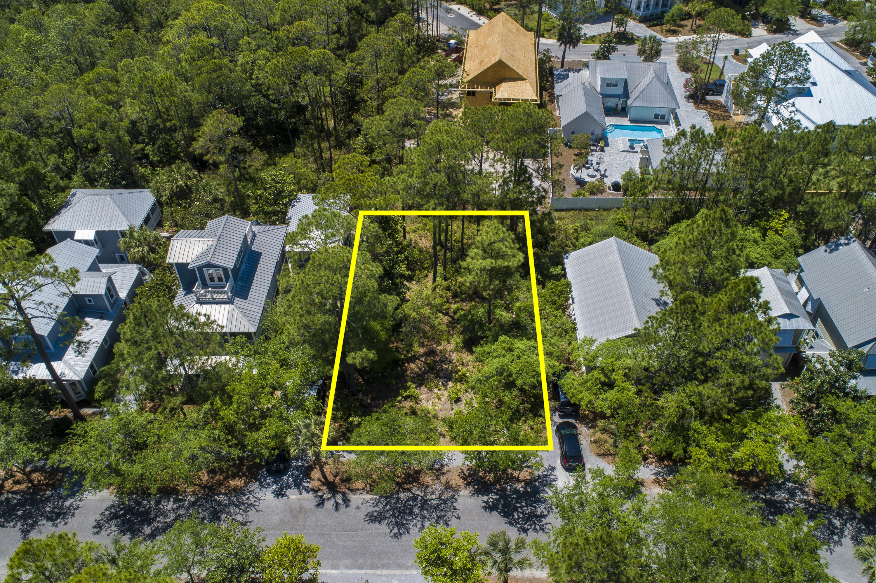 18 North Andalusia Avenue Santa Rosa Beach, FL 32459 - Photo 9 of 22 an aerial view of residential house with outdoor space and street view