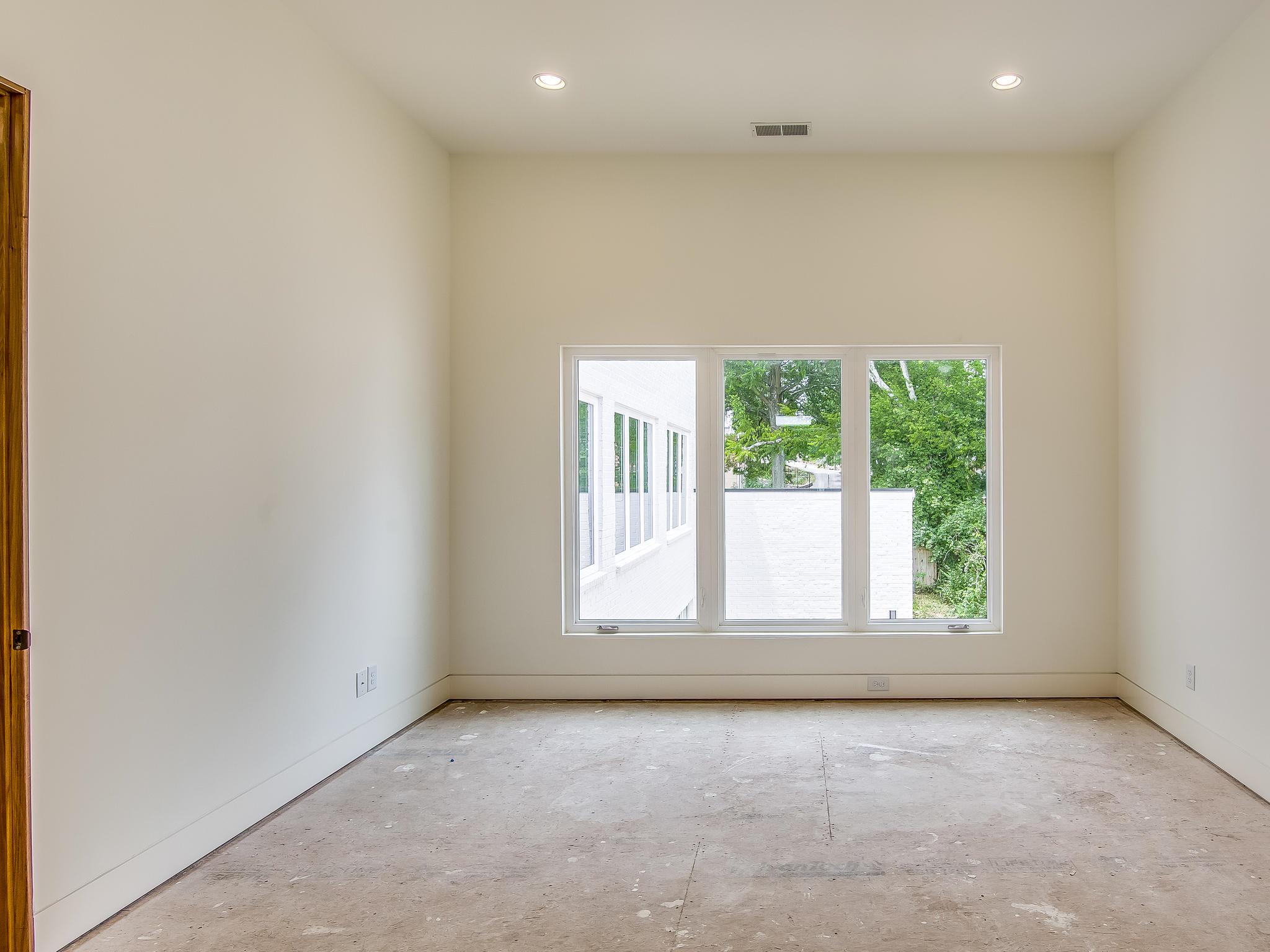 3419 A Hopkins Street Nashville, TN 37215 - Photo 18 of 22 2nd floor guest bed #2; floors left incomplete to allow a buyer to choose carpet or upgrade to hardwood
