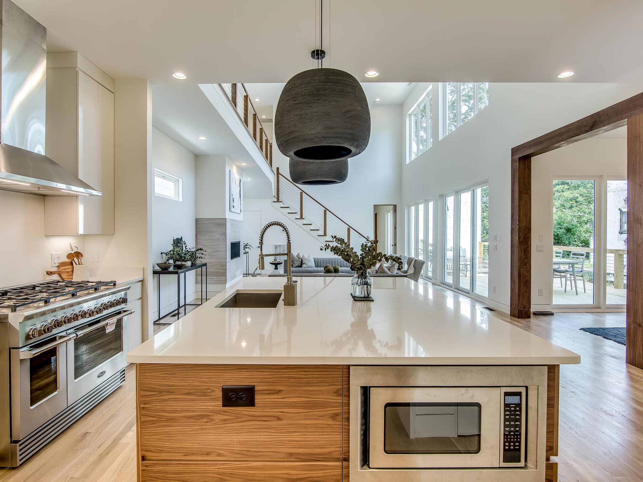 3419 A Hopkins Street Nashville, TN 37215 - Photo 6 of 22 8 burner gas range and oven makes this kitchen a cook's dream
