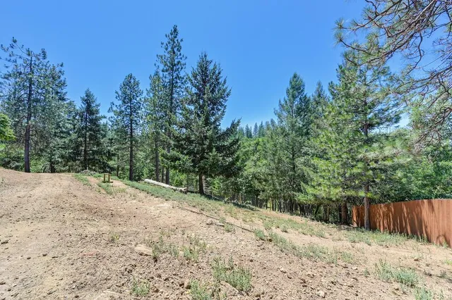 an aerial view of a house with outdoor space and street view