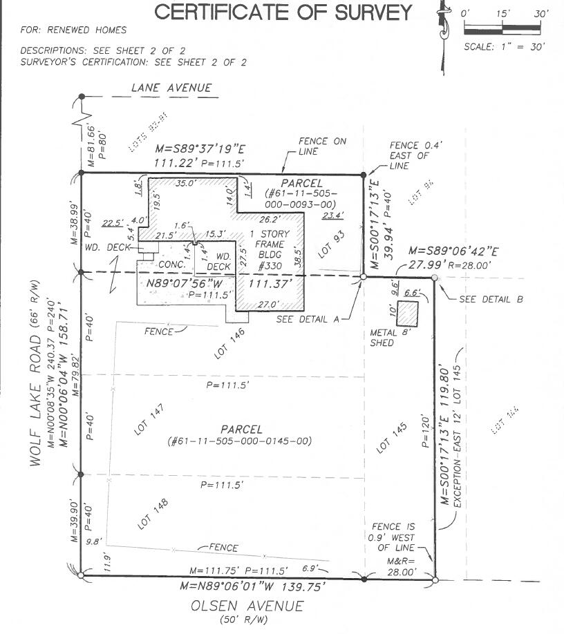 330 South Wolf Lake Road Muskegon, MI 49442 - Photo 45 of 45 Survey