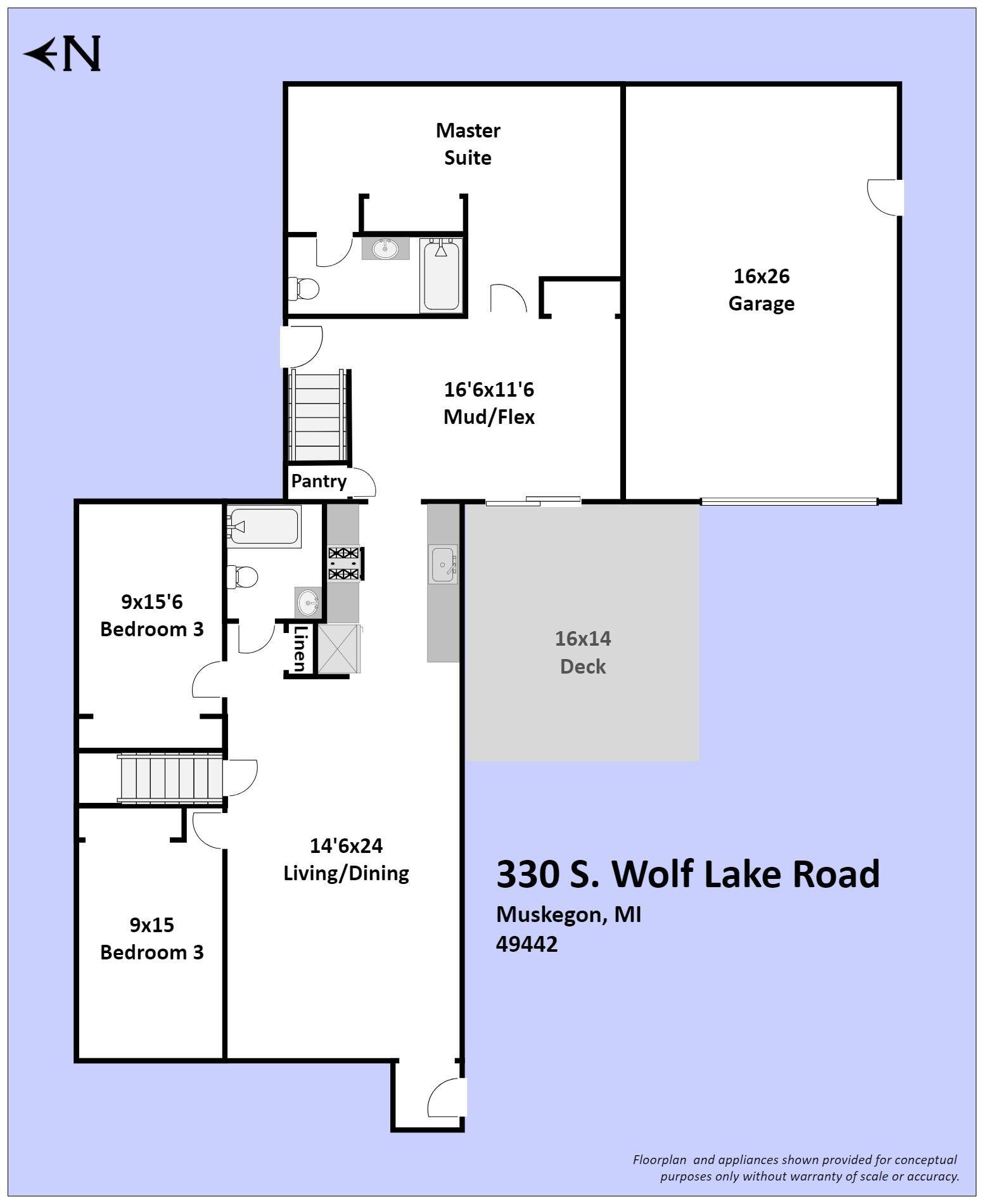 330 South Wolf Lake Road Muskegon, MI 49442 - Photo 7 of 45 330 S Wolf Layout