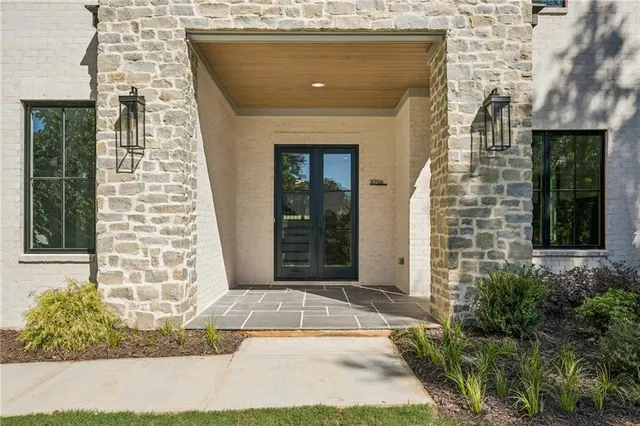 a front view of a house