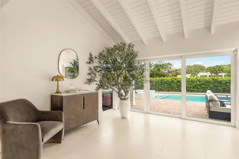 a view of an outdoor space with seating