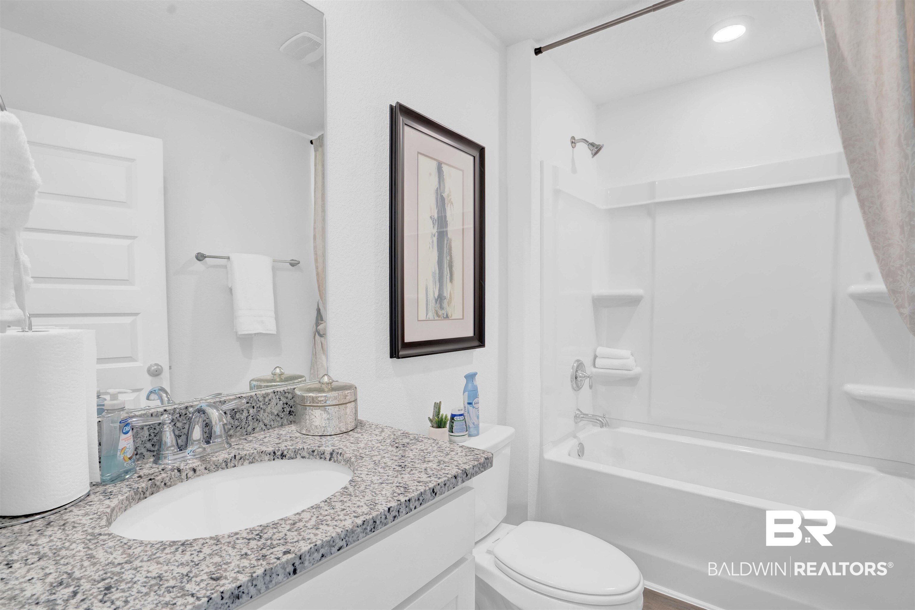 14717 Dayton Circle Foley, AL 36535 - Photo 8 of 39 Full bathroom with vanity, toilet, and shower / washtub combination