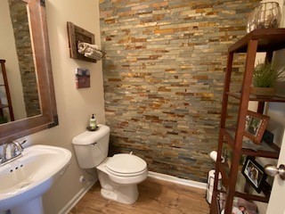 1022 Selous Drive Murfreesboro, TN 37128 - Photo 16 of 29 a bathroom with a toilet sink and mirror