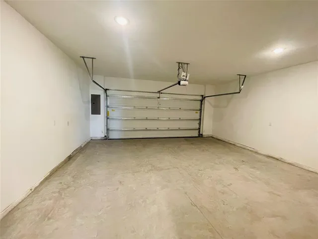 a view of a garage