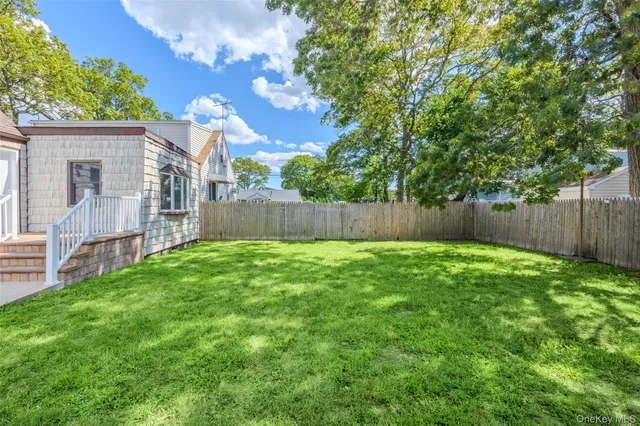 a view of a backyard with a garden