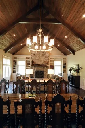 a view of a workspace with furniture