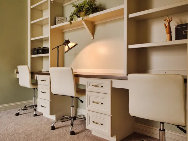 a living room filled with furniture