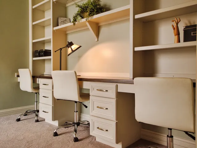 a living room filled with furniture