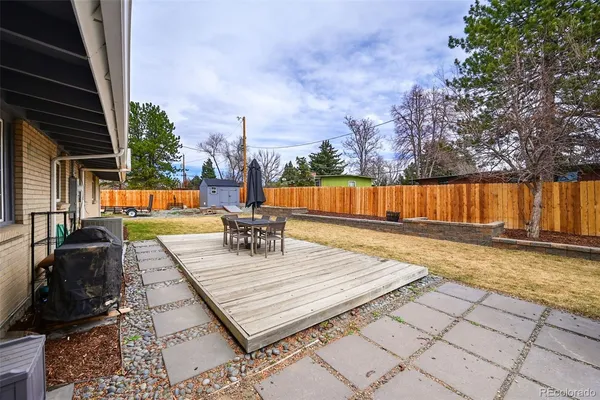 a view of outdoor space with seating space