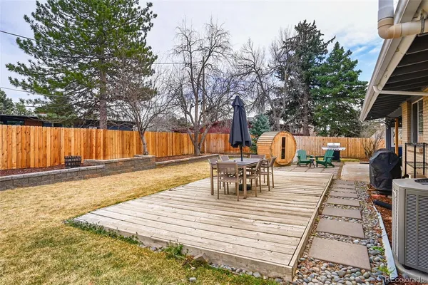 a view of a back yard