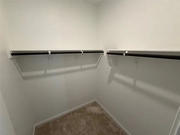 a close view of closet
