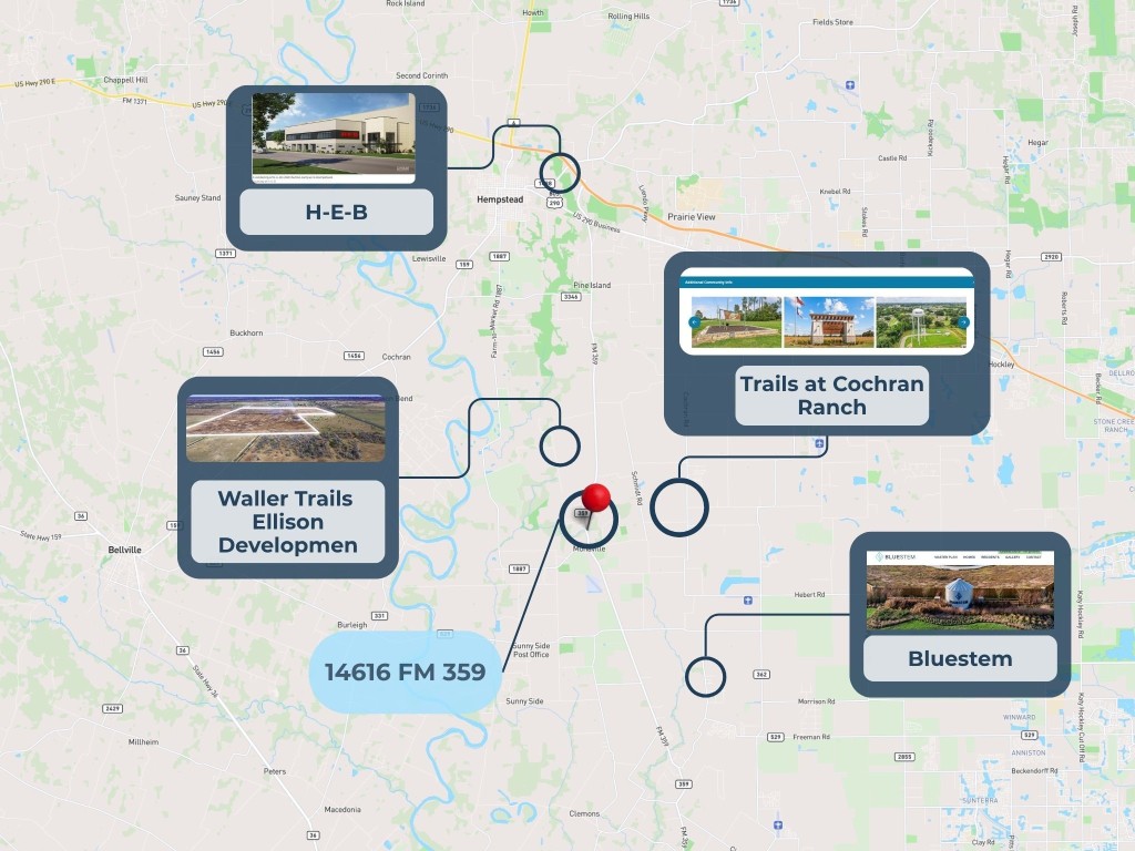 14616 Fm-359 Hempstead, TX 77445 - Photo 2 of 3 a sign that is on a brick wall