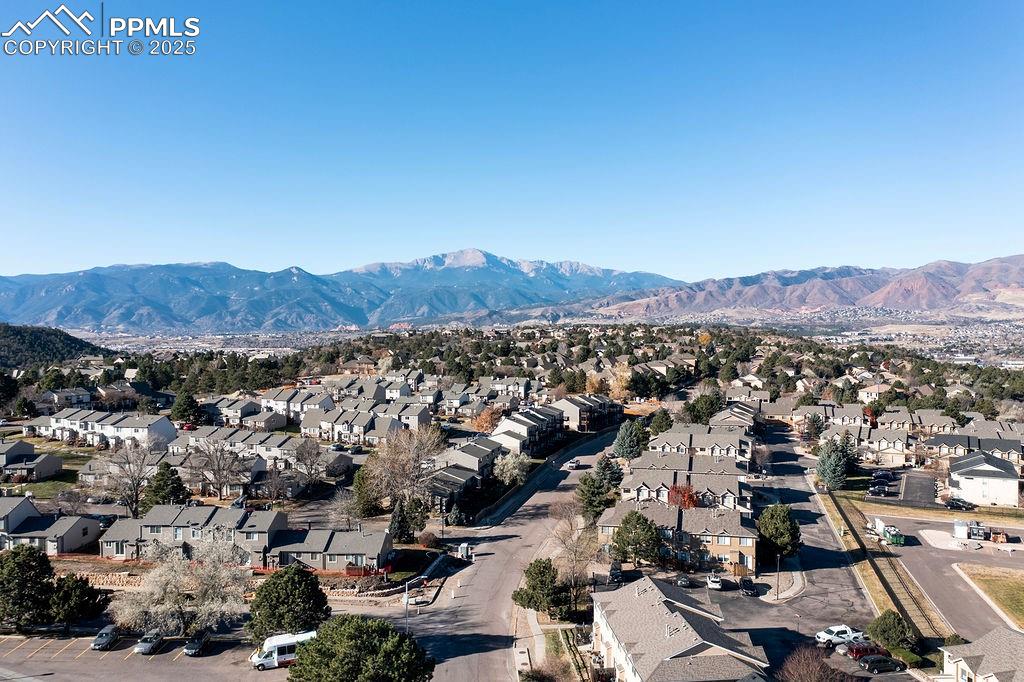 2012 Erin Loop Colorado Springs, CO 80918 - Photo 4 of 48 an aerial view of residential house and green space