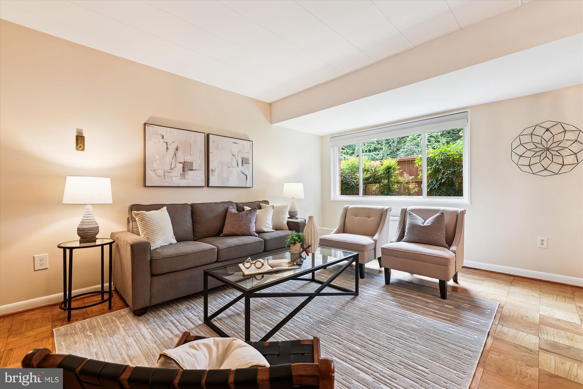 4800 Chevy Chase Drive, Unit 101 Chevy Chase, MD 20815 - Photo 2 of 17 a living room with furniture and a large window