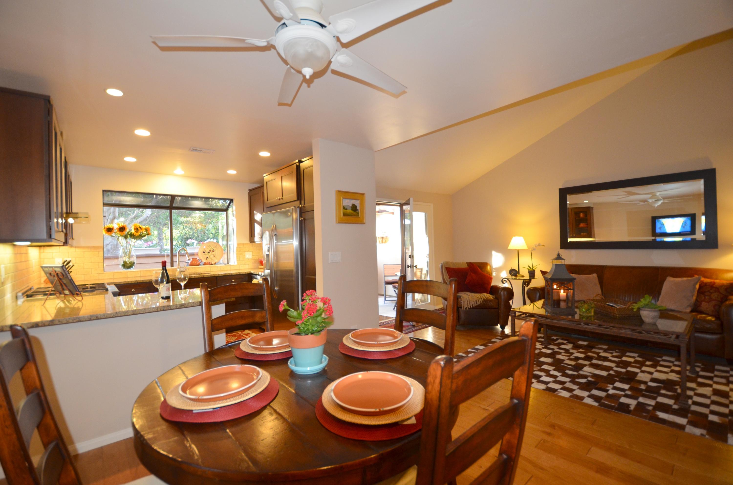 425 Via Rosa, Unit 18 Santa Barbara, CA 93110 - Photo 7 of 14 7-Dining, Liv Rm & Kitchen -Via Rosa #18