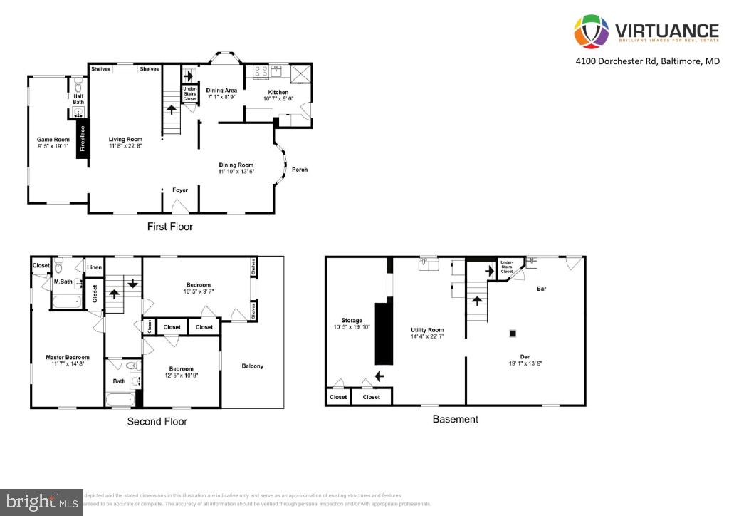 4100 Dorchester Road Baltimore, MD 21207 - Photo 35 of 37 Floor Plans of the Home