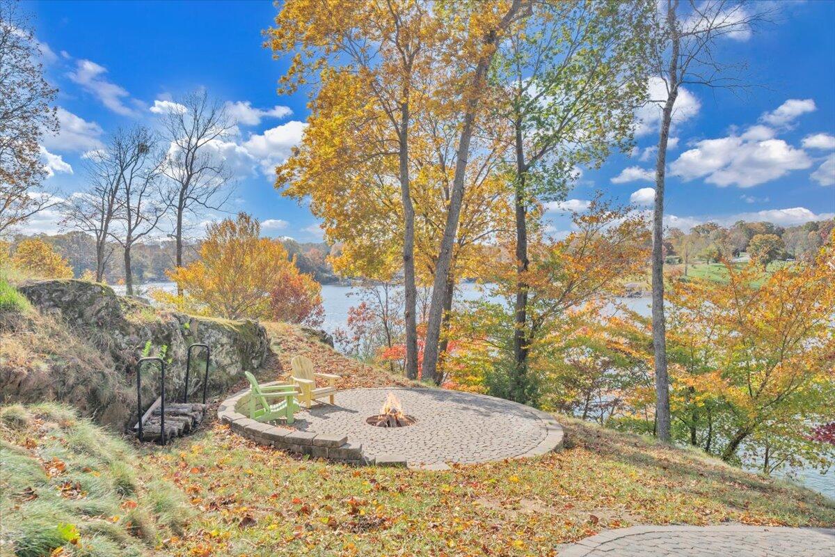 6641 Horseshoe Bend Road Goodview, VA 24095 - Photo 174 of 181 Paver stone firepit