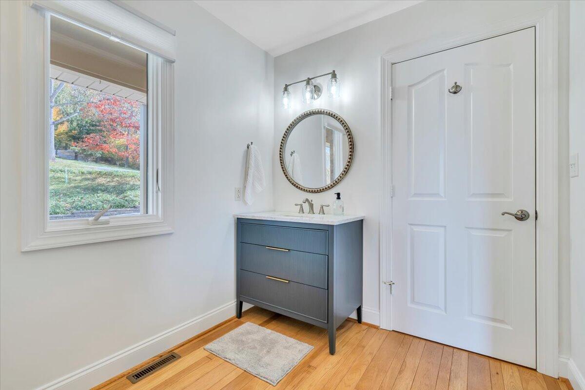 6641 Horseshoe Bend Road Goodview, VA 24095 - Photo 70 of 181 a bathroom with a sink and a mirror