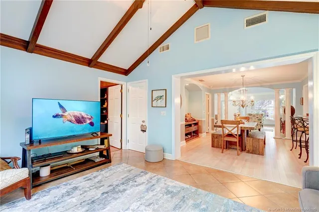 a bedroom with a bed and a dresser in it