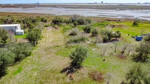 a view of a garden with a lake