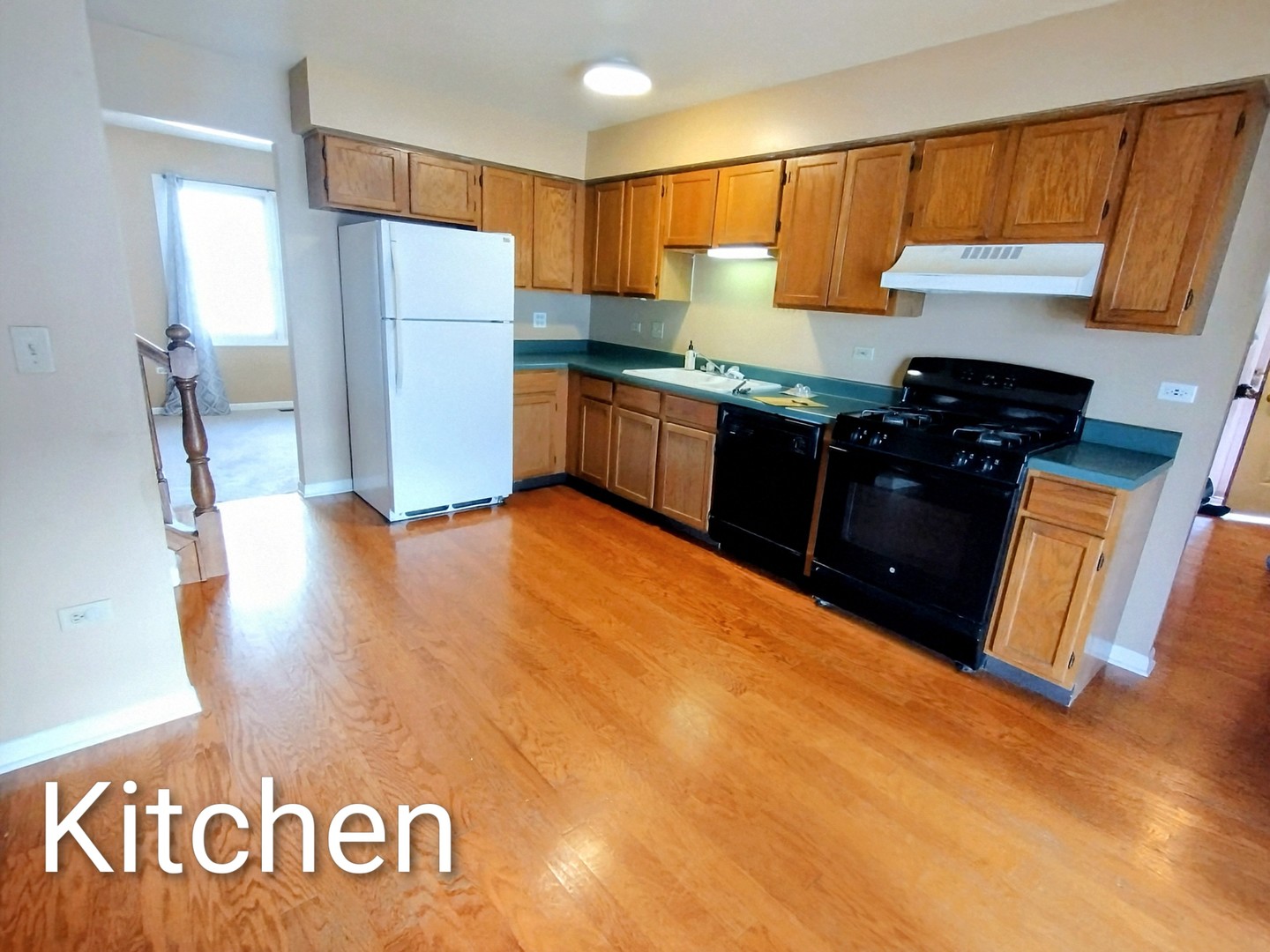 267 Silverado Street Bolingbrook, IL 60490 - Photo 2 of 16 a kitchen with granite countertop a refrigerator a stove a sink and dishwasher