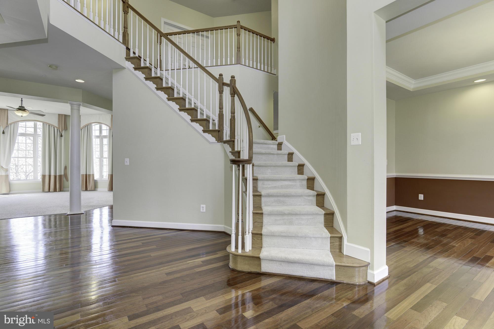 23112 Birch Mead Road Clarksburg, MD 20871 - Photo 2 of 30 Two-Story Foyer with Curved Stairs