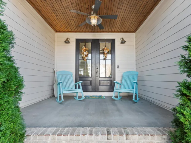 a house view with a sitting space