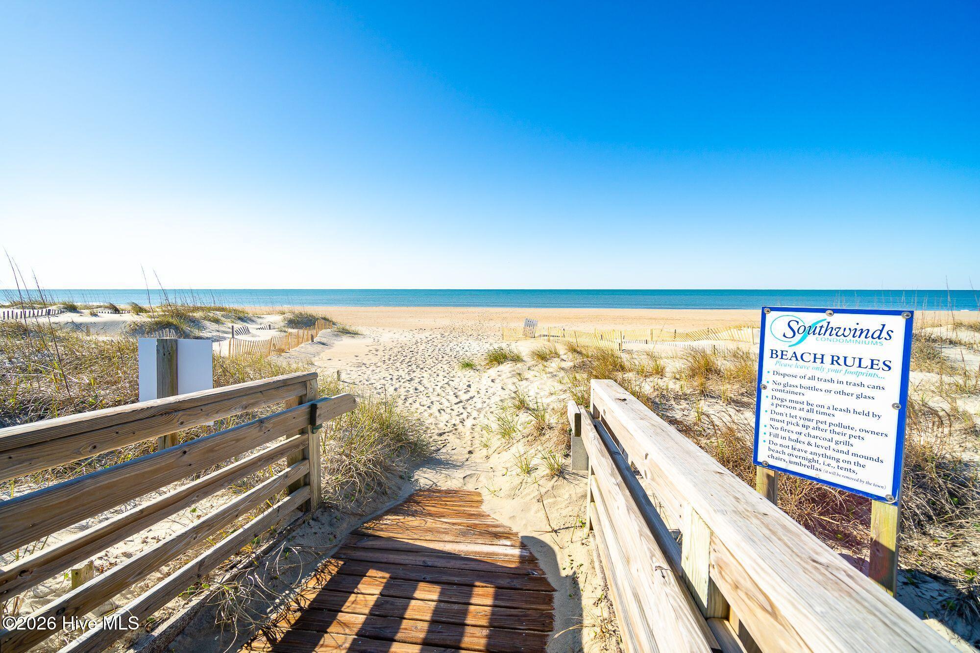 2008 East Fort Macon Road, Unit B12 Atlantic Beach, NC 28512 - Photo 33 of 39 Community Beach Access
