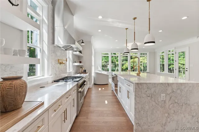 front view of a house with a garden