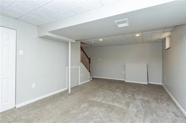 a view of an empty room